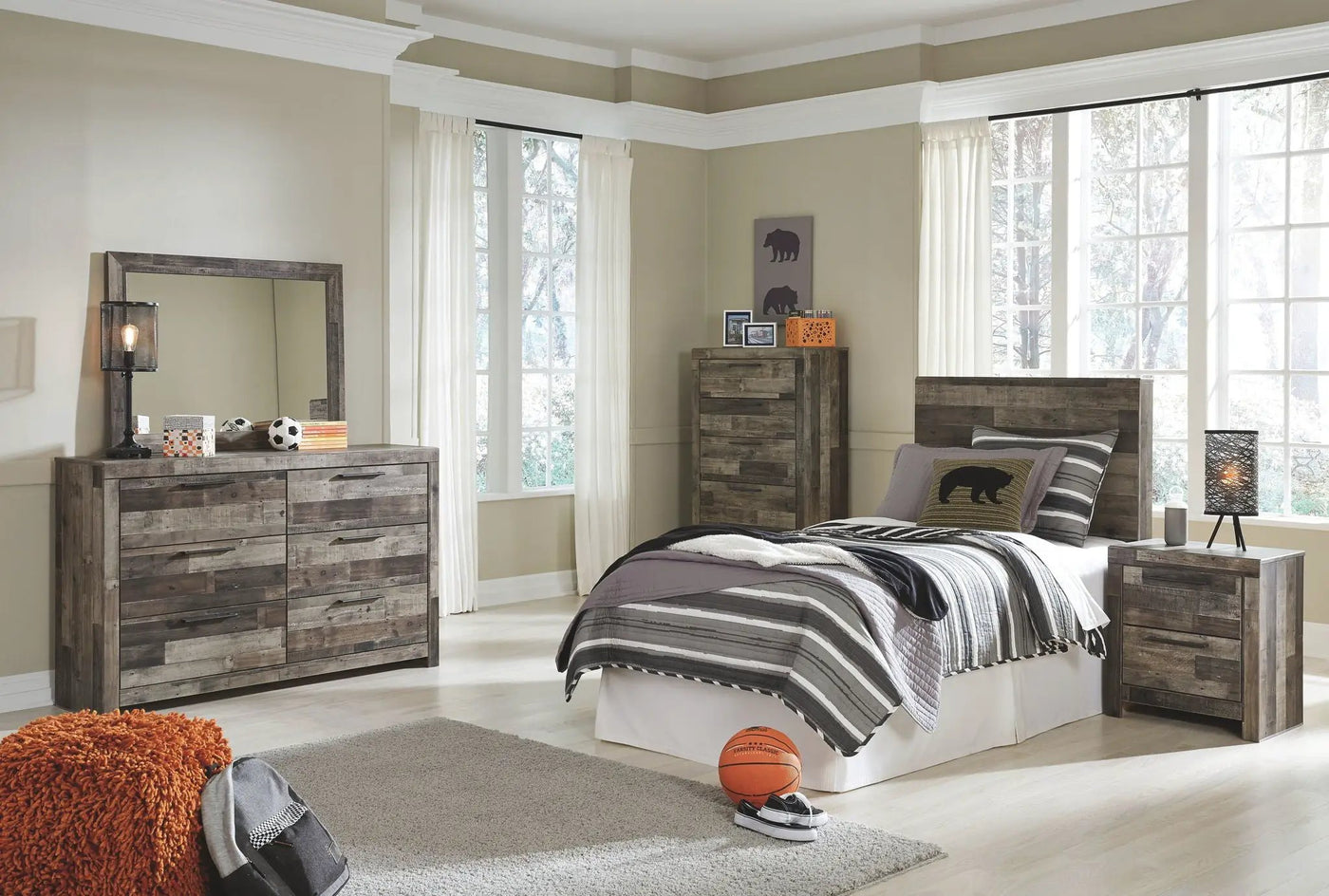 Derekson - Headboard With Bed Frame by Unique Piece Furniture