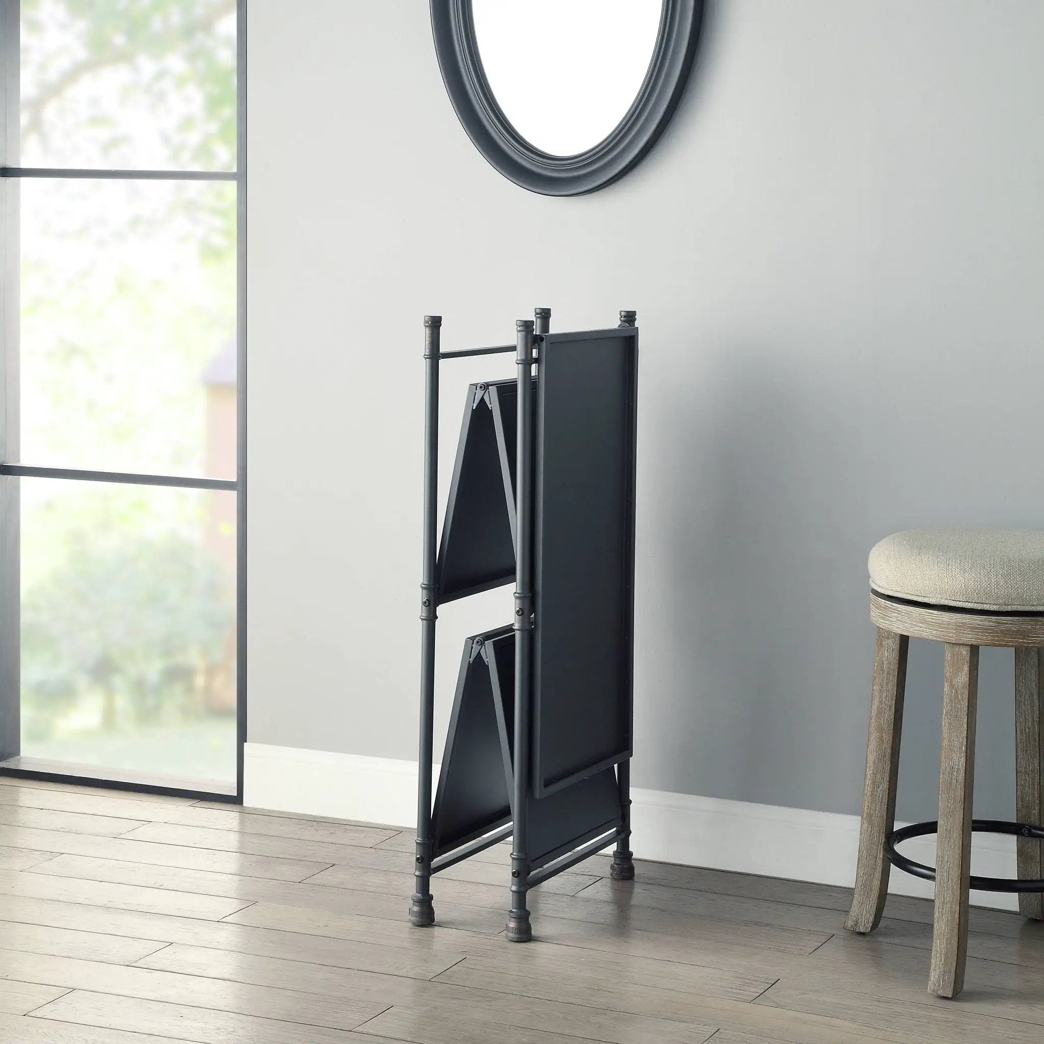 Cordelia - Hand-Brushed Console Table - Black / Bronze by HouseOfZazla