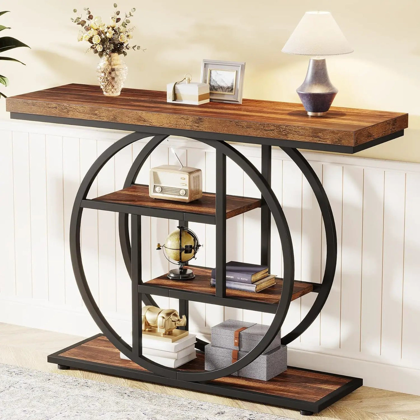 Console Table With 4 Tier Design For Living Hallway by HouseOfZazla