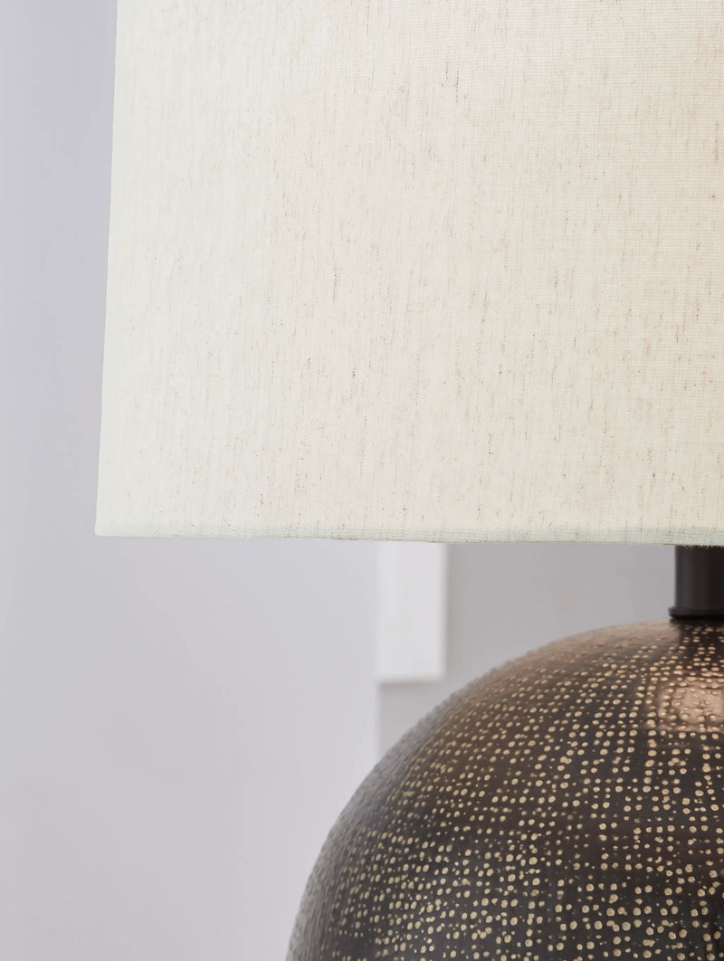 Hambell - Metal Table Lamp - Black / Gold Finish by Unique Piece Furniture