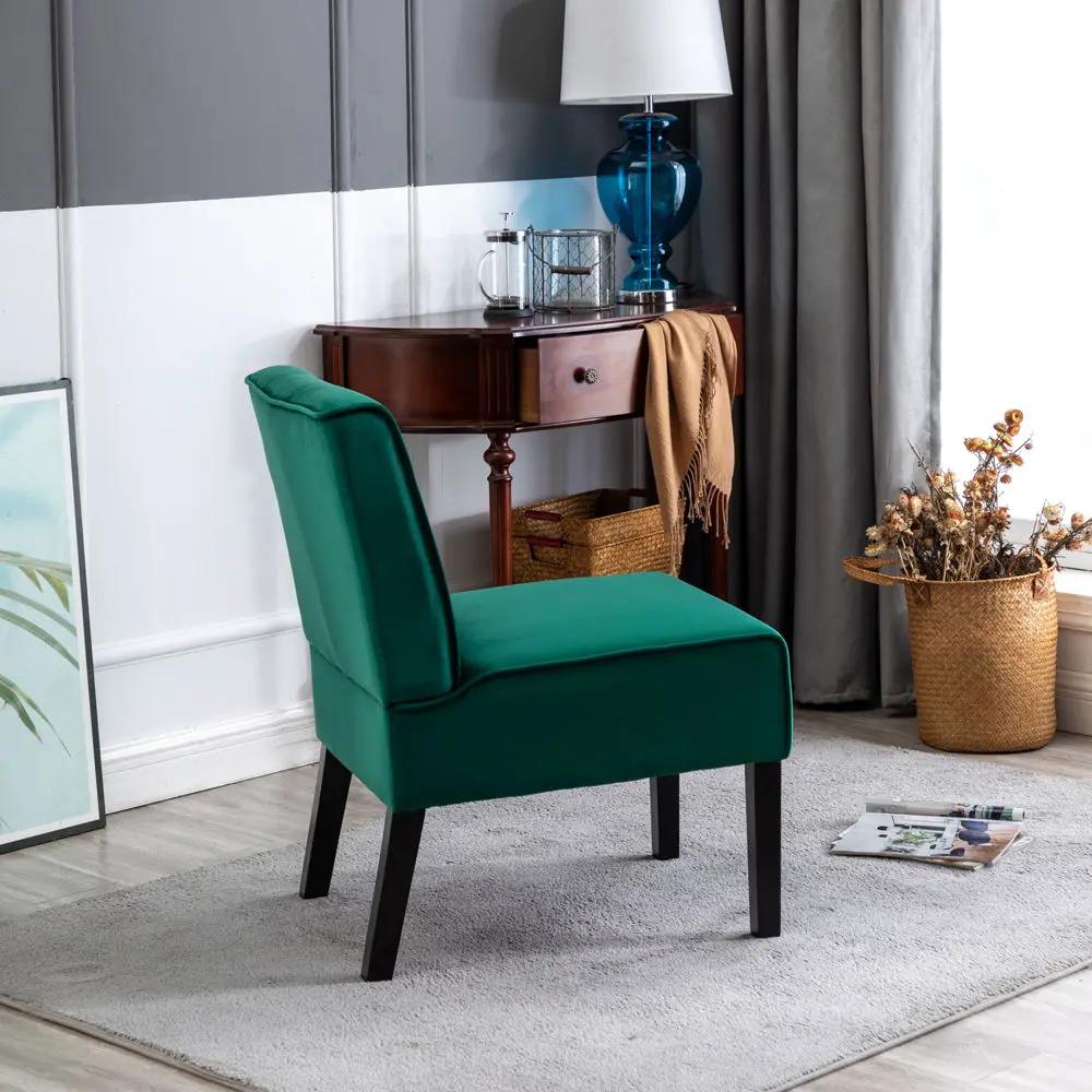 Reese - Living Room Armless Button Tufted Pattern Accent Chair (Set of 2) by Unique Piece Furniture