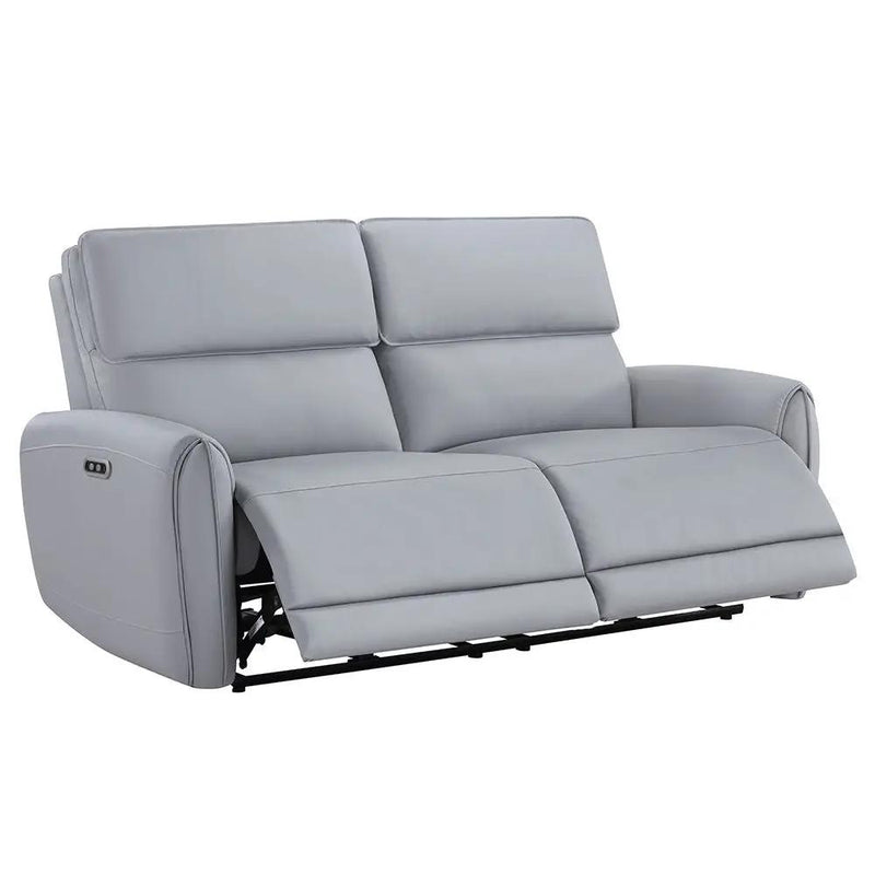 Jeromie - Power Motion Sofa With USB Port - Gray Synthetic Leather by Unique Piece Furniture