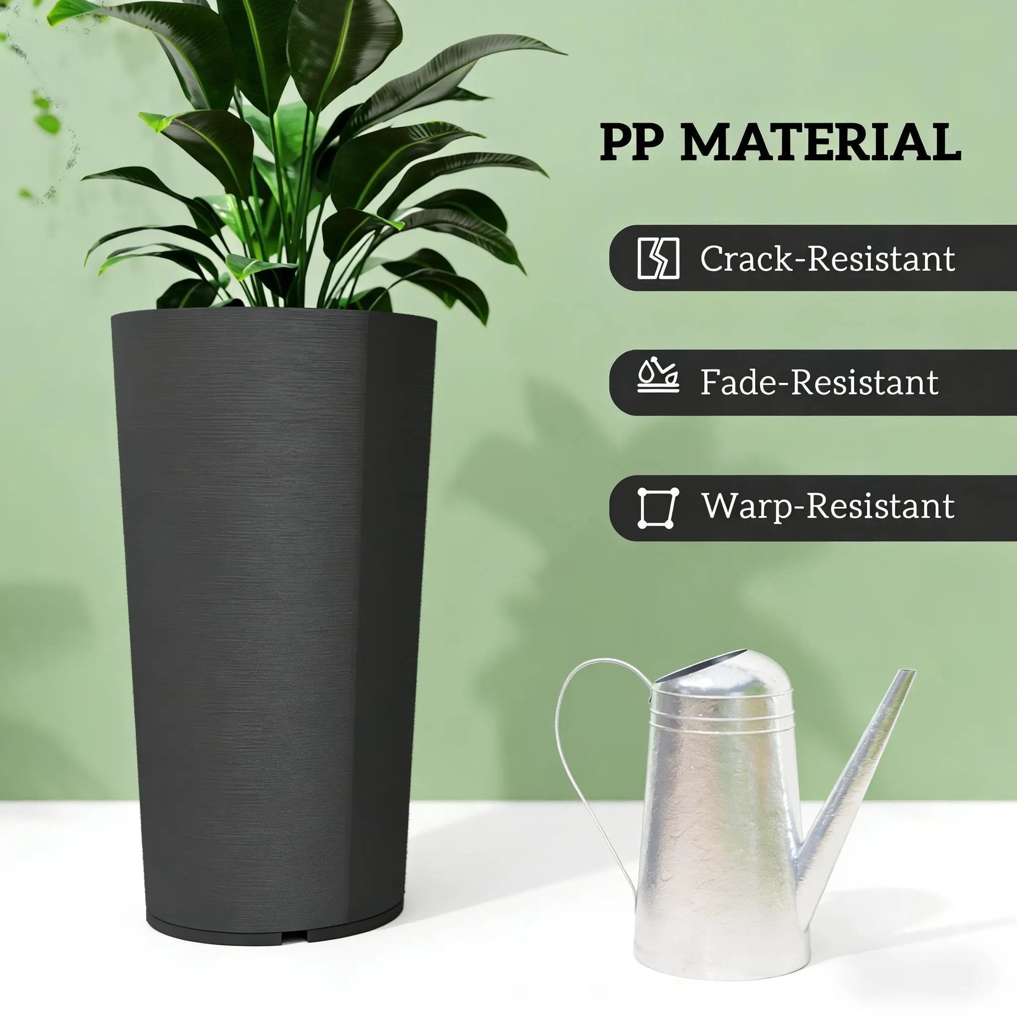 Set of 2 Stackable Large Flower Pots by HouseOfZazla