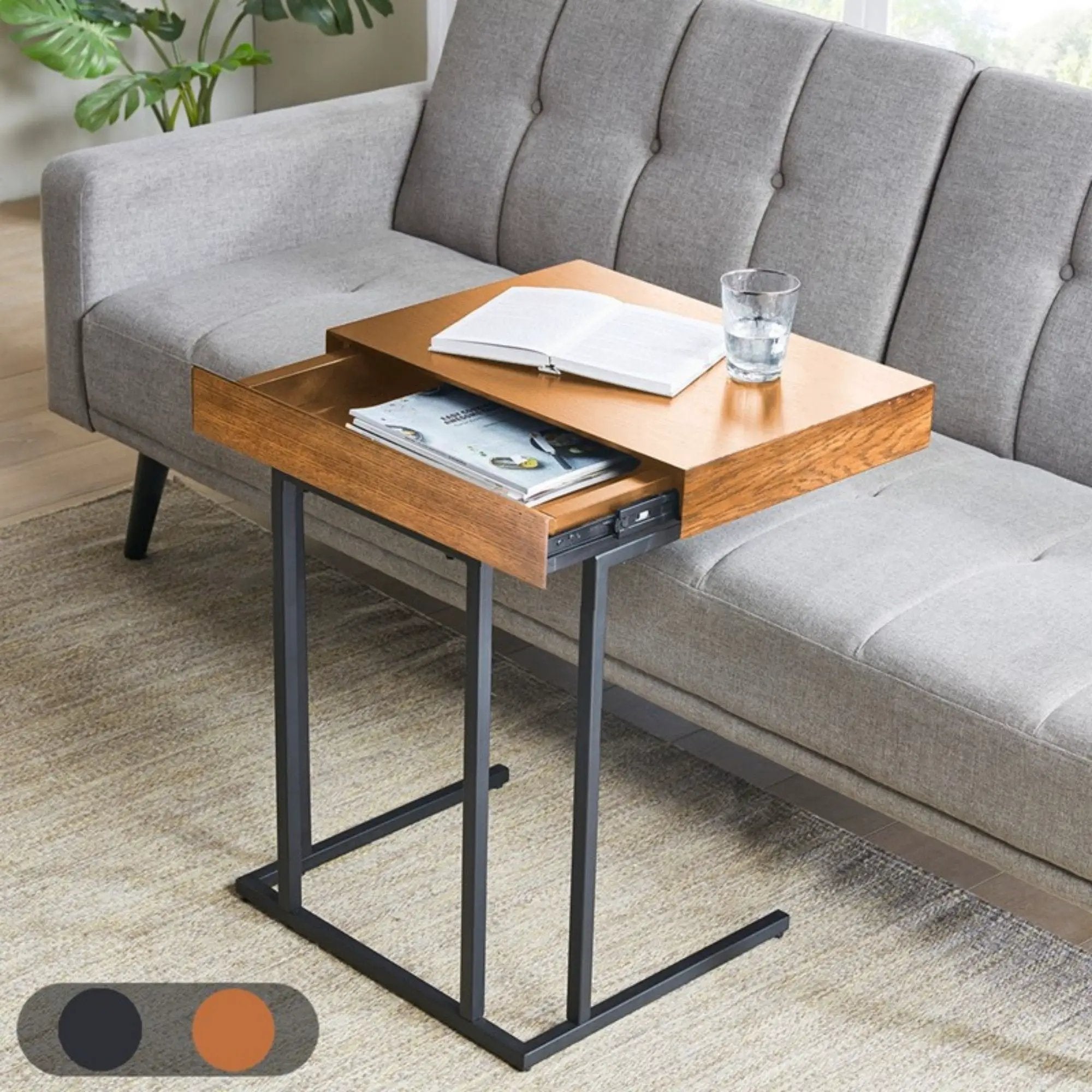 Wynn - Pull Up Table With Storage Compartment - Pecan by Unique Piece Furniture