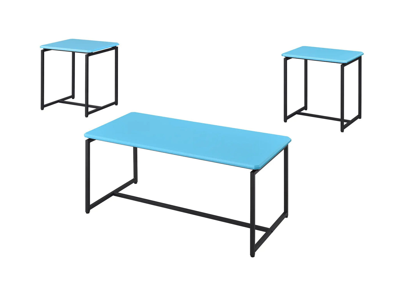 GT 3 Piece Carbon Fiber Wrap Coffee Table And End Table Set by HouseOfZazla
