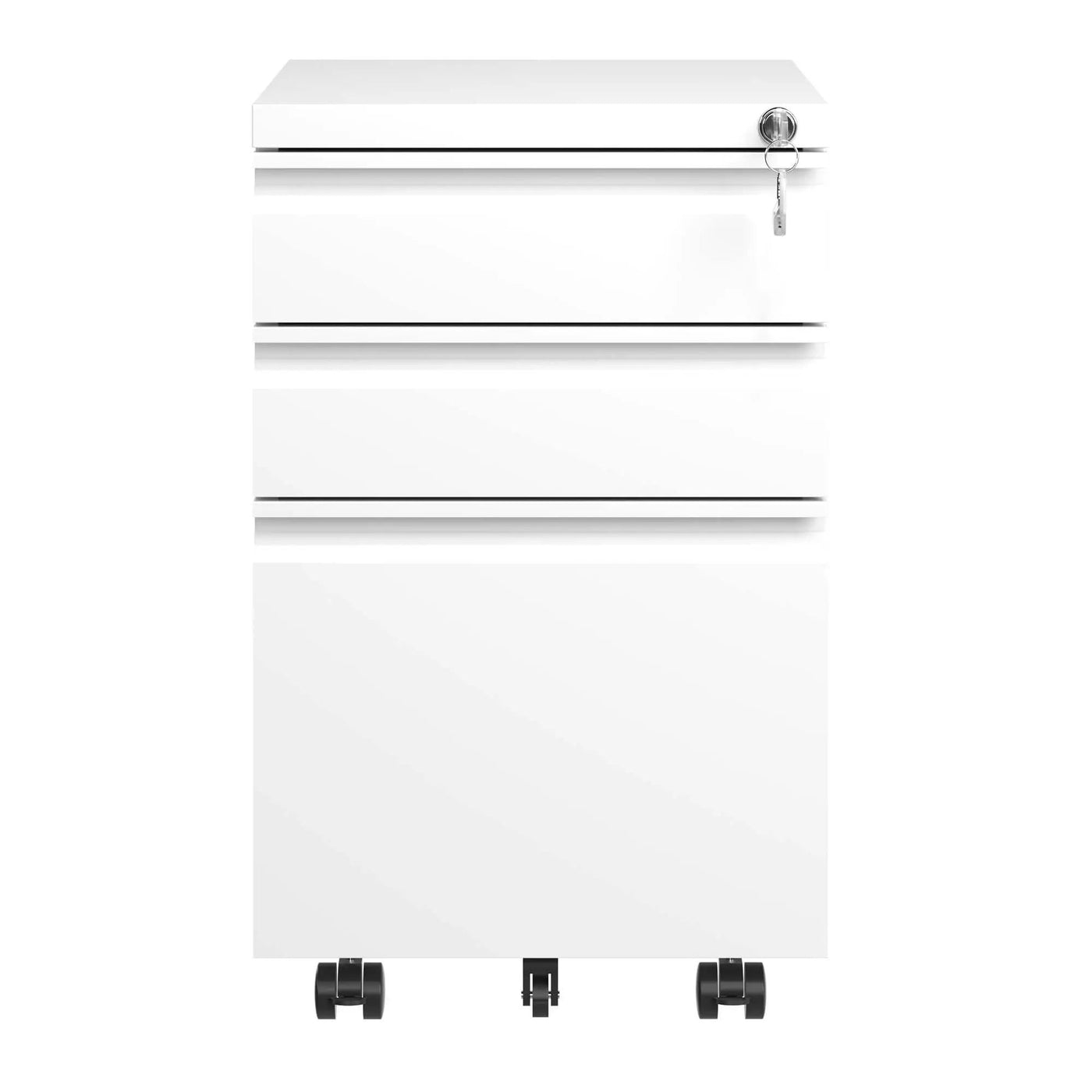 Metal Drawer Mobile File Cabinet With Lock For Home Office Organizer by HouseOfZazla