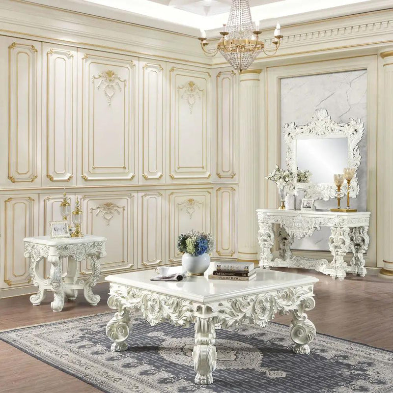Adara - Coffee Table - Antique White by Unique Piece Furniture