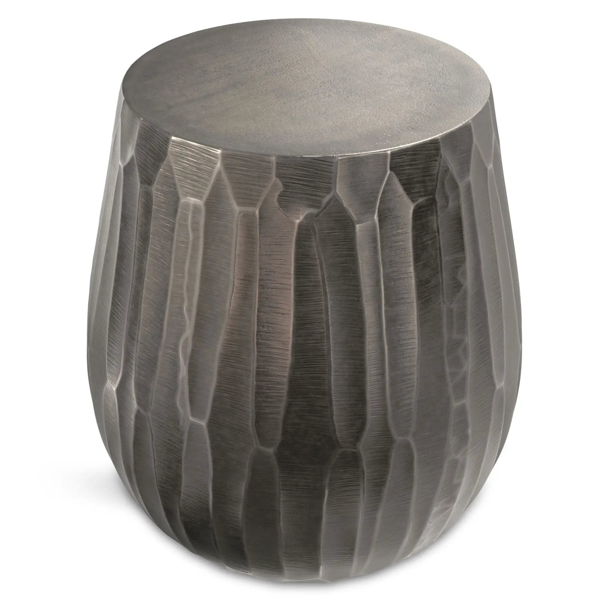 Nellie - Cast Aluminum Side Table - Black by HouseOfZazla