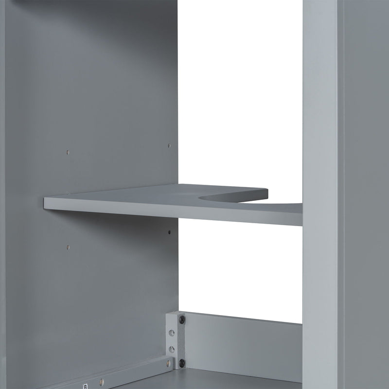 Elegant Bathroom Vanity With Ceramic Sink, Soft Close Door, Adjustable Shelf by HouseOfZazla
