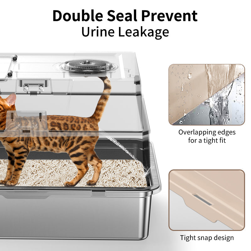 Stainless Steel Cat Litter Box Big Size by HouseOfZazla