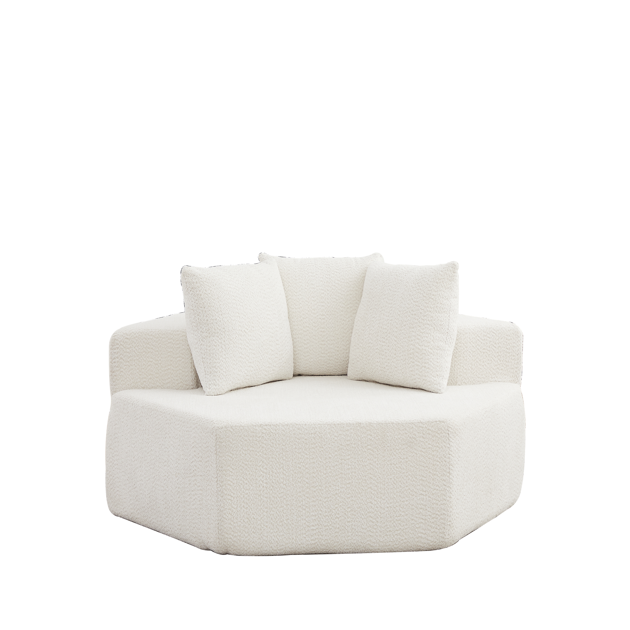 54-Inch Modern-Style Hexagonal Single Lounge Chair by HouseOfZazla