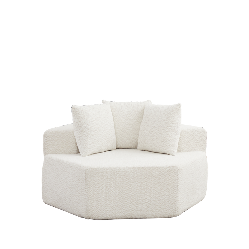54-Inch Modern-Style Hexagonal Single Lounge Chair by HouseOfZazla
