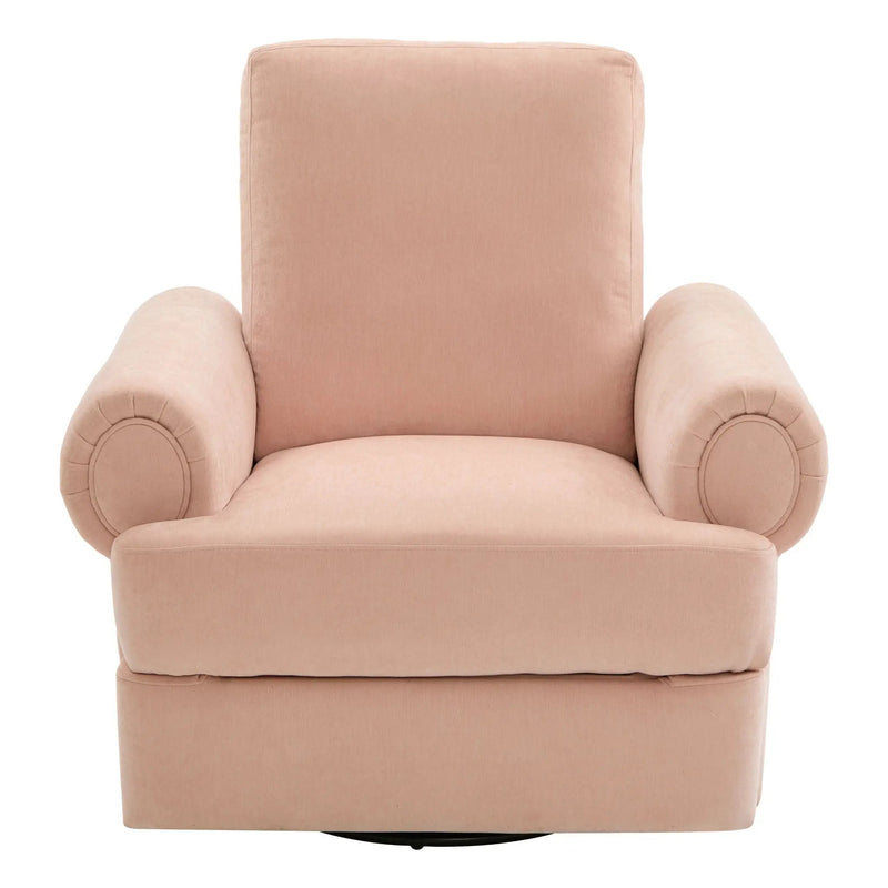 Manual Swivel Recliner Rocker Chair With Adjustable Backrest by Unique Piece Furniture