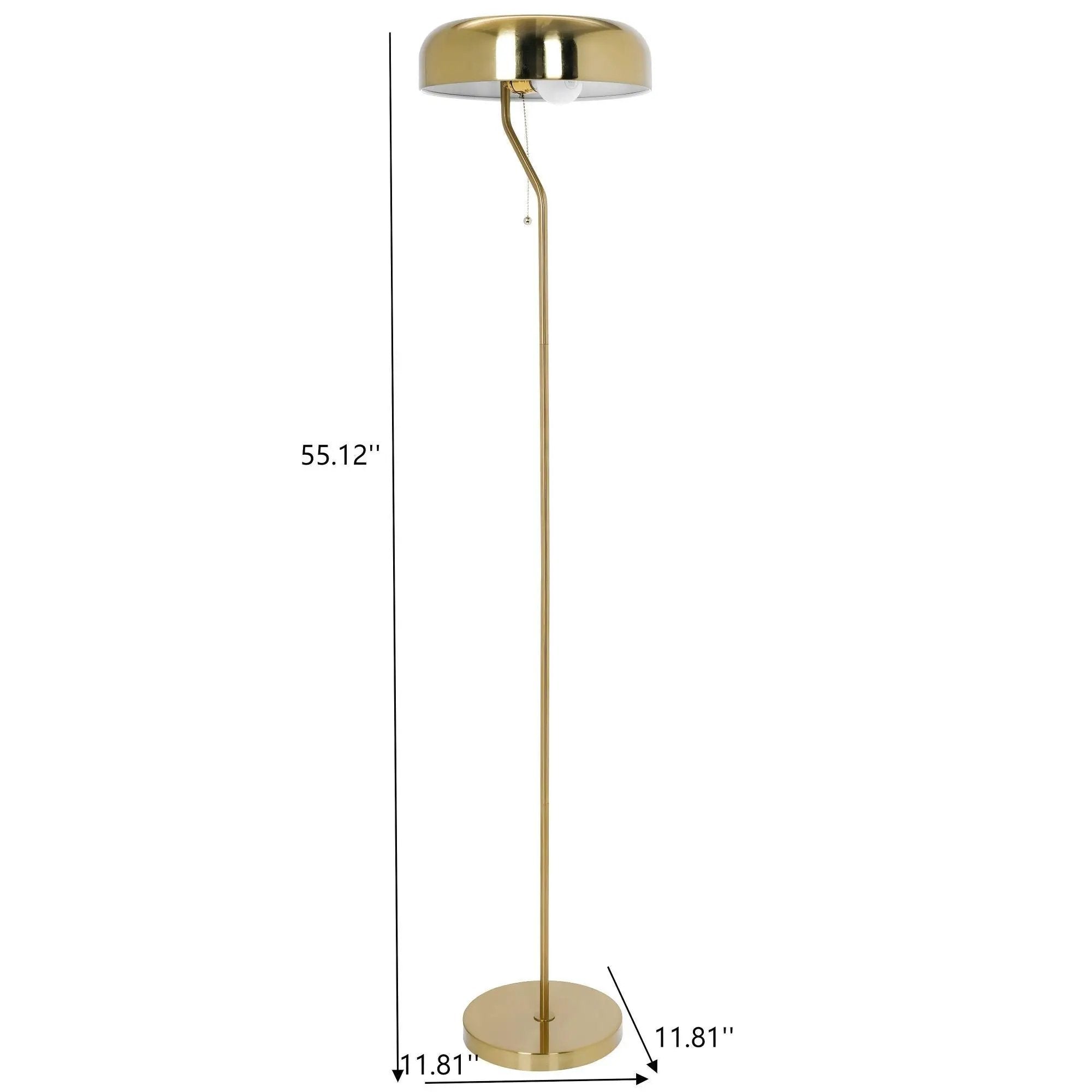 Spectra - Tall Corner Floor Lamp For Living Room - Gold by HouseOfZazla
