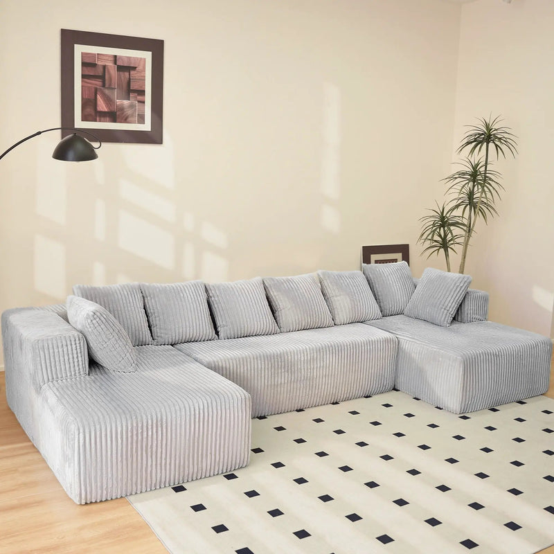Modular U Shaped Sectional Sofa by HouseOfZazla