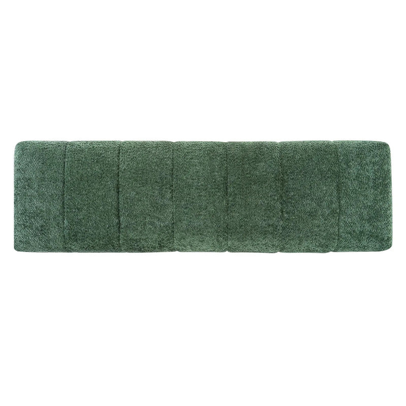 Green Boucle Upholstered Indoor Dining Bench by HouseOfZazla