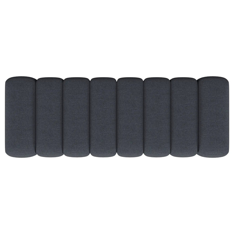 Summer Fabric Upholstered Tufted Accent Bench Charcoal by Unique Piece Furniture