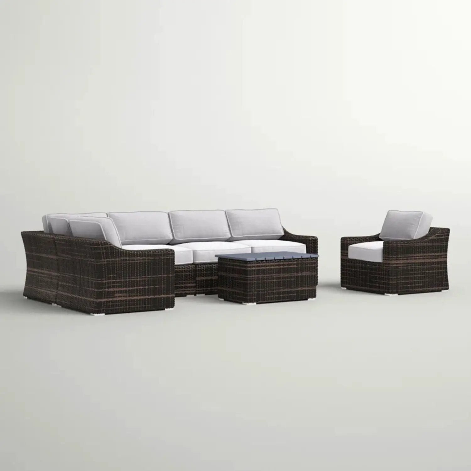 Stylish Sofa Seating Group With Cushions Perfect For Outdoor Gatherings by Unique Piece Furniture