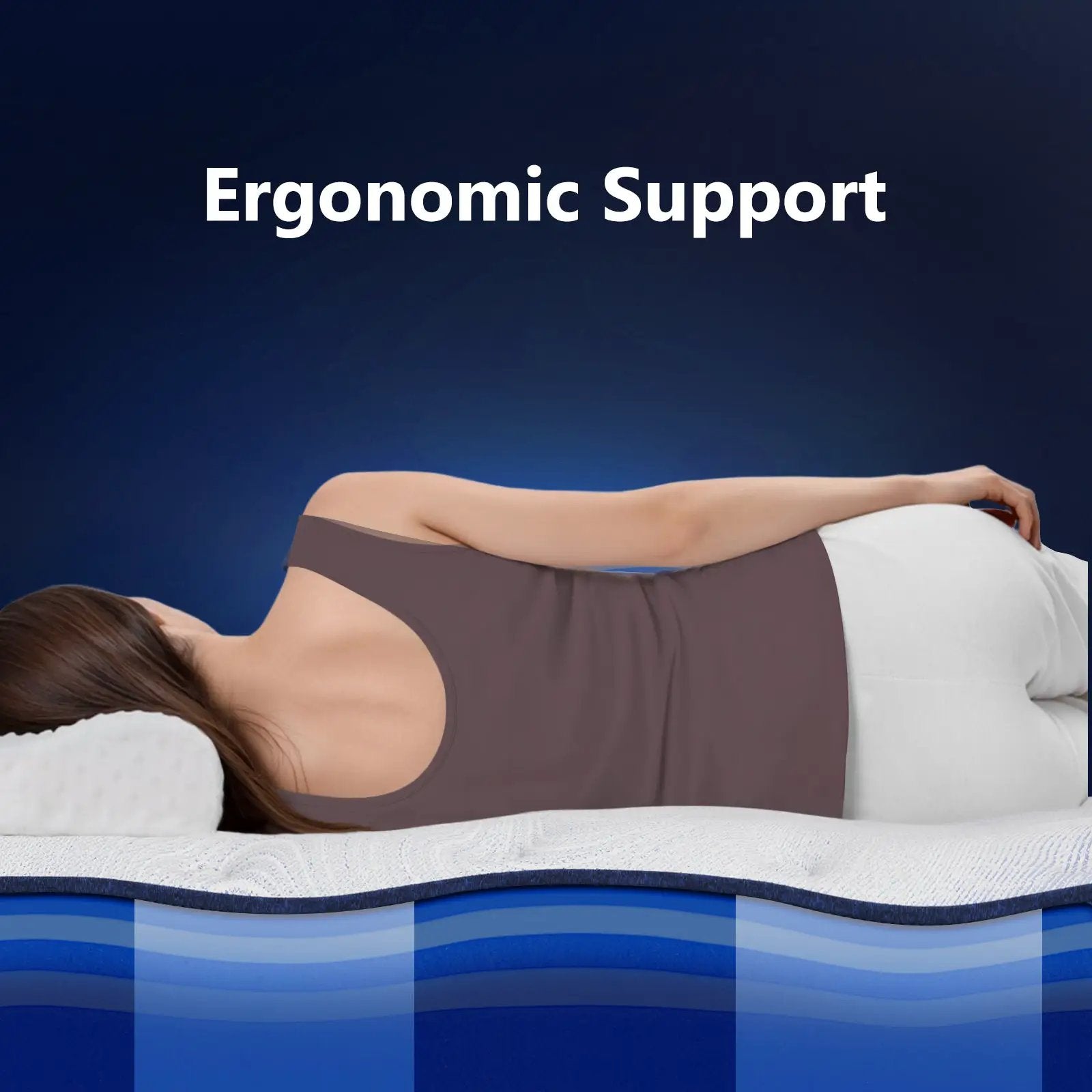 Bedstory Spine Align Pro 14" Twin Firm Pressure Relieving Cooling Hybrid Mattress by HouseOfZazla