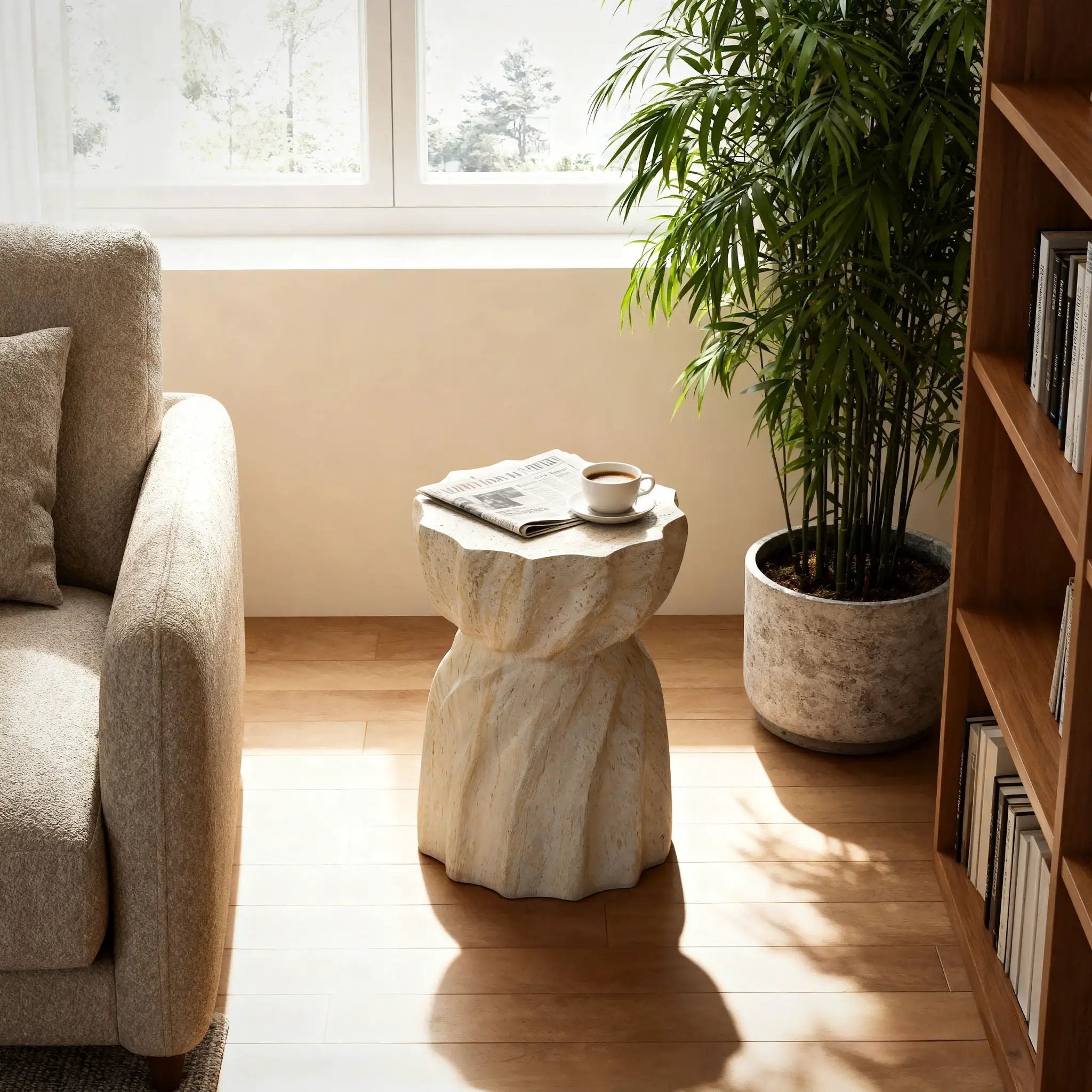 Outdoor End Table - Marble by Unique Piece Furniture