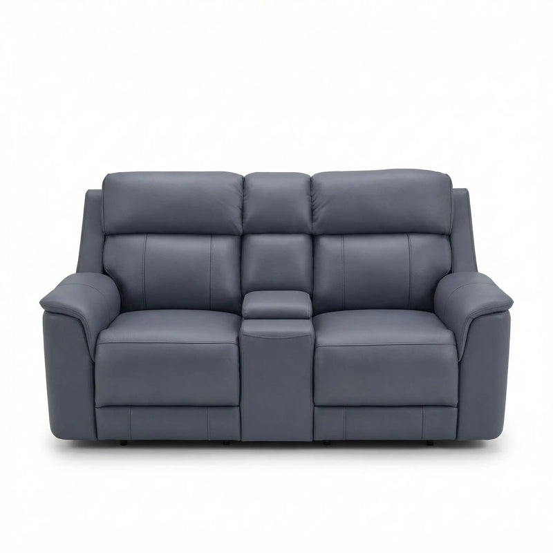 Oslo - Dual Power Reclining Loveseat With Console by Unique Piece Furniture