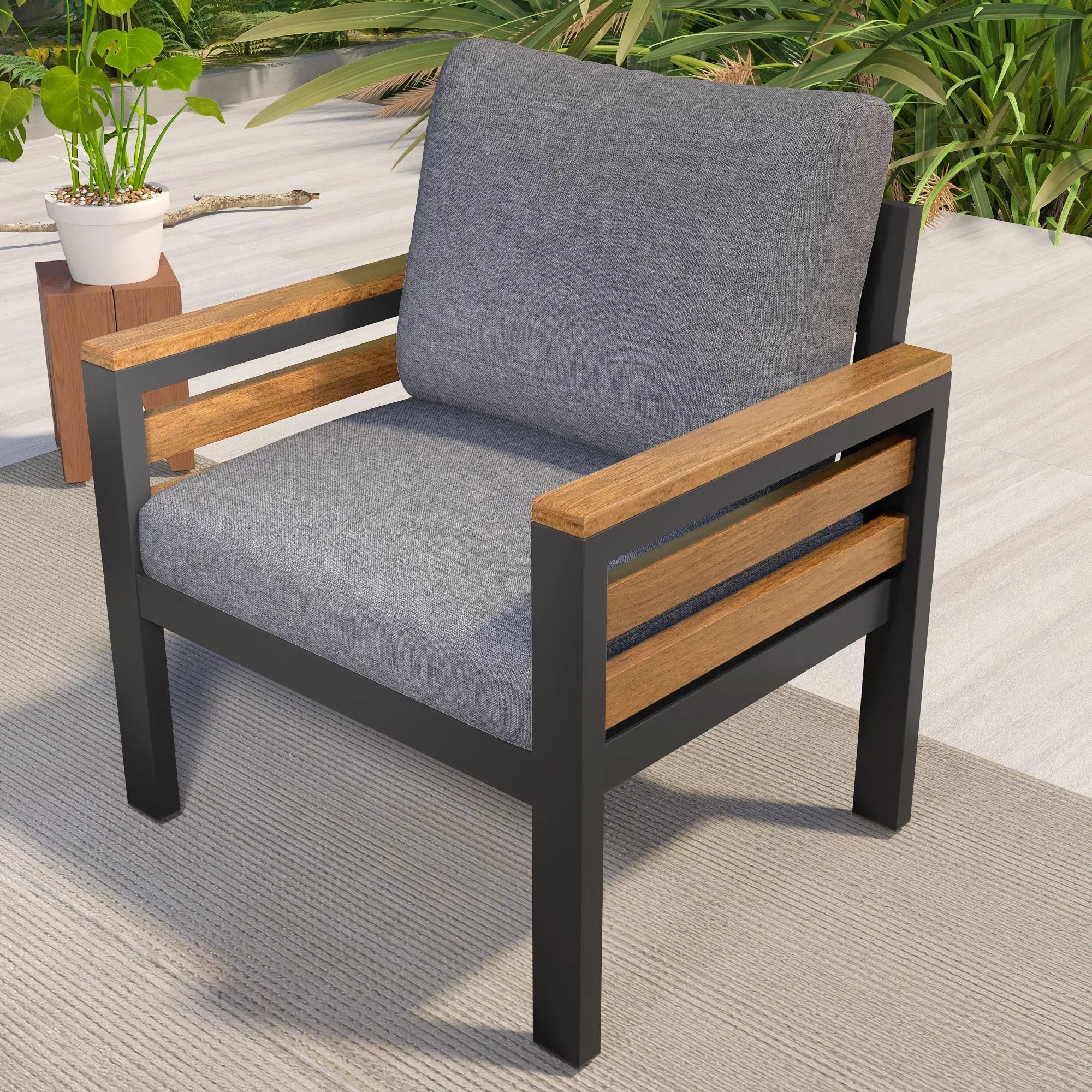 GO 4-Piece Outdoor Furniture Sofa Set for 5 People by HouseOfZazla