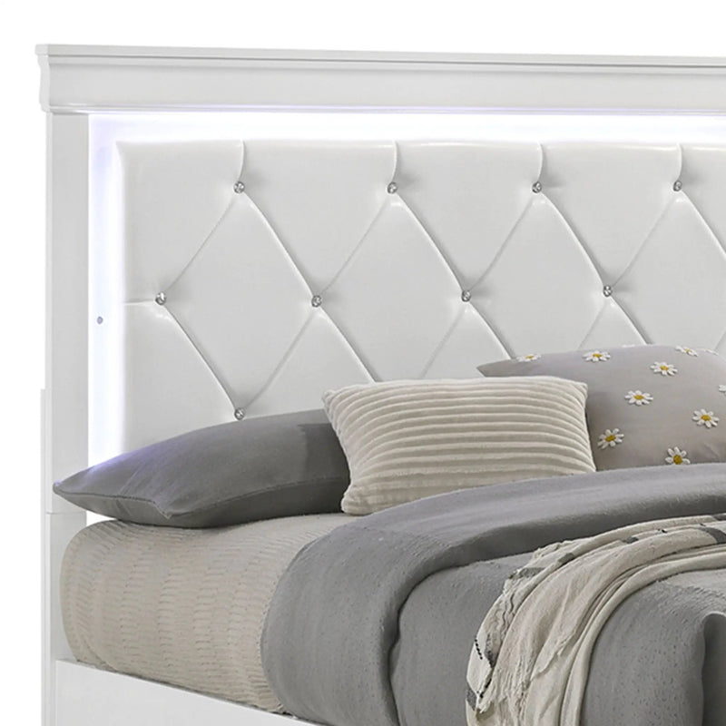 Blaze - Bed With LED Headboard by HouseOfZazla