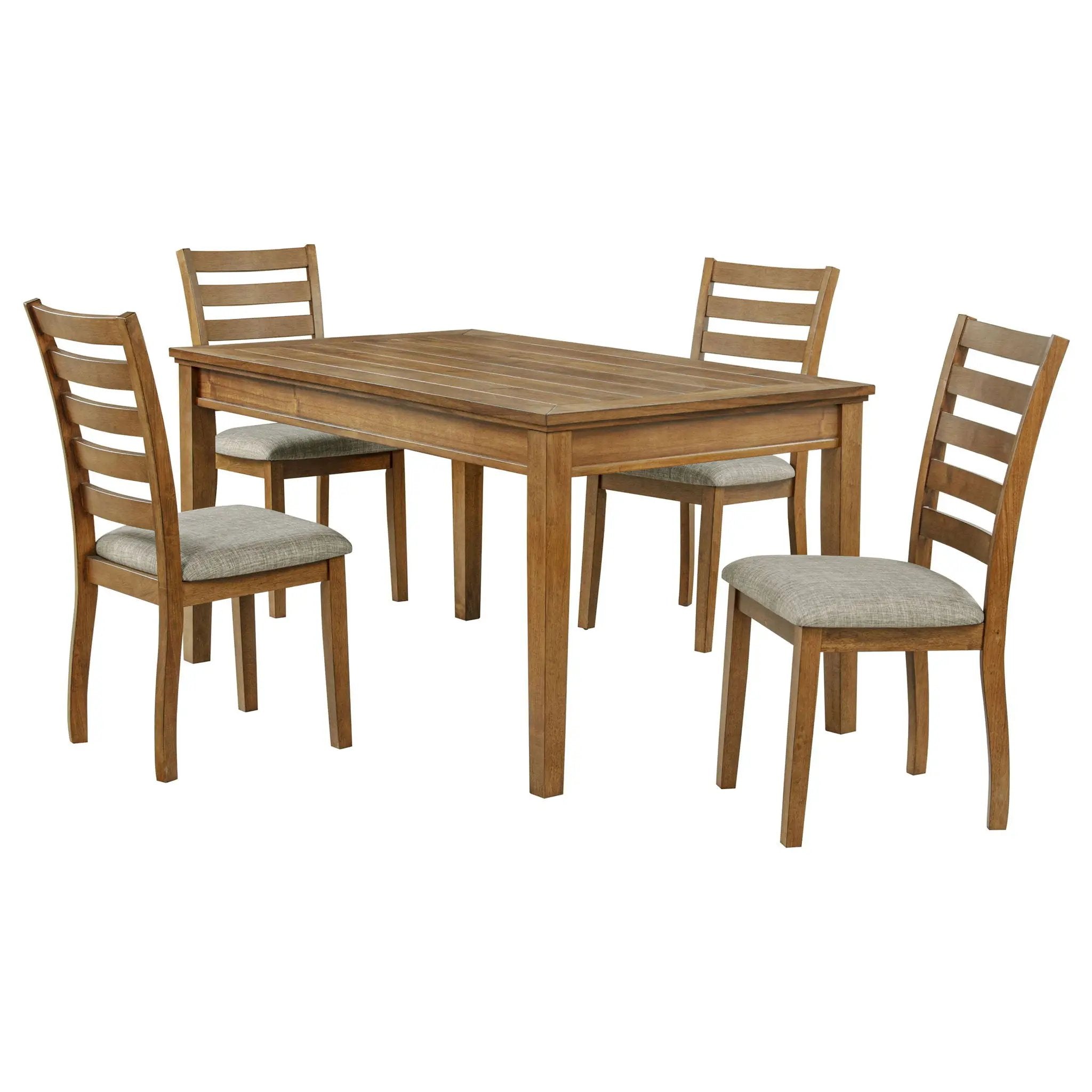 Atwood 5-piece Rectangular Wood Dining Set Warm Brown by Unique Piece Furniture