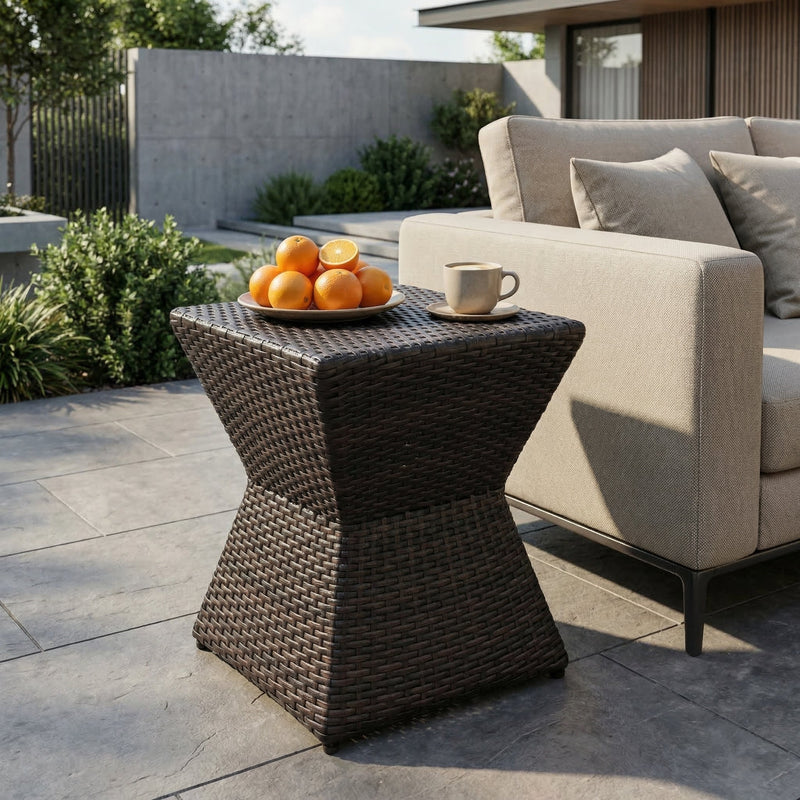 Calhoun 16 Outdoor Wicker End Table by HouseOfZazla