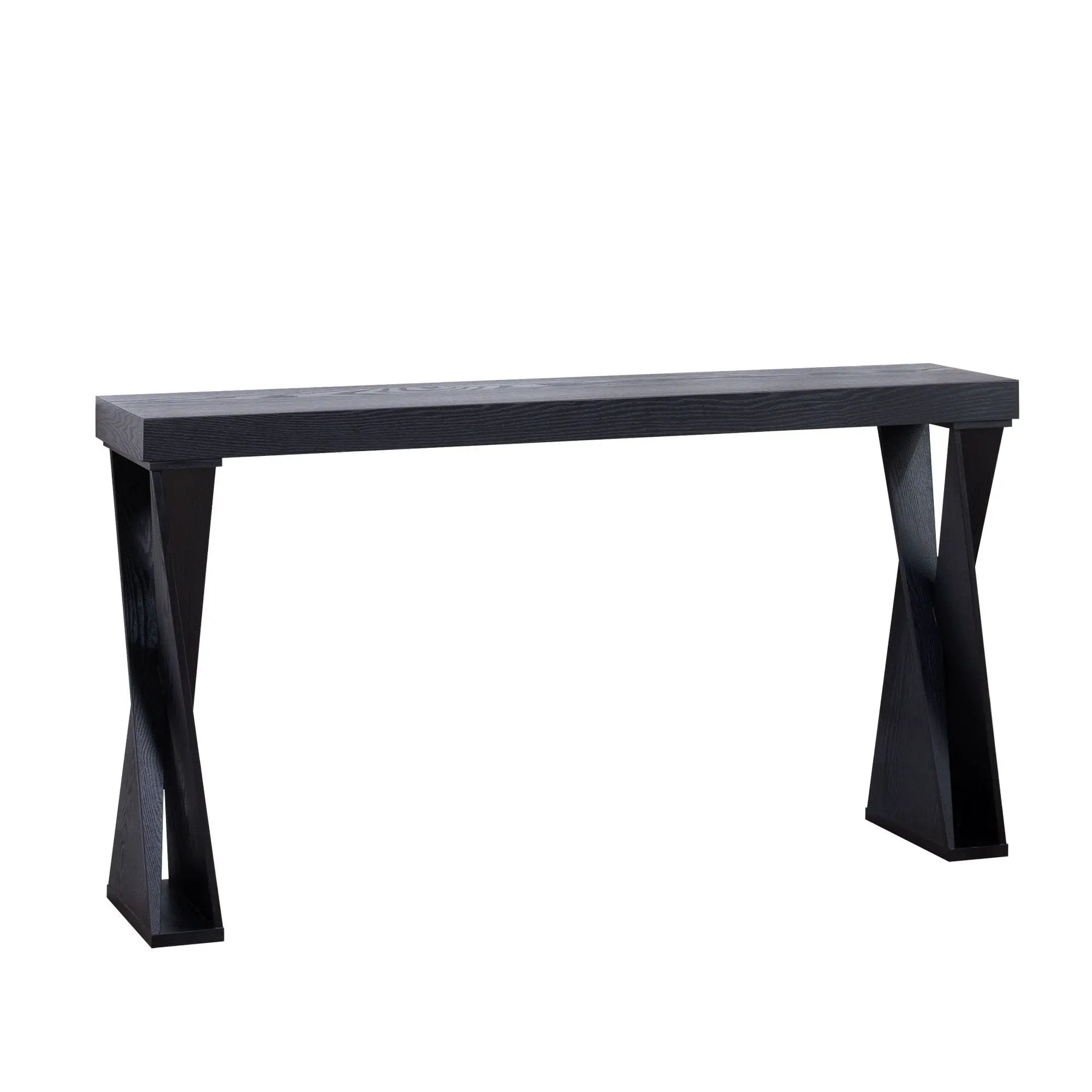 Console Table With Crossed Legs For Hallway - Black by Unique Piece Furniture
