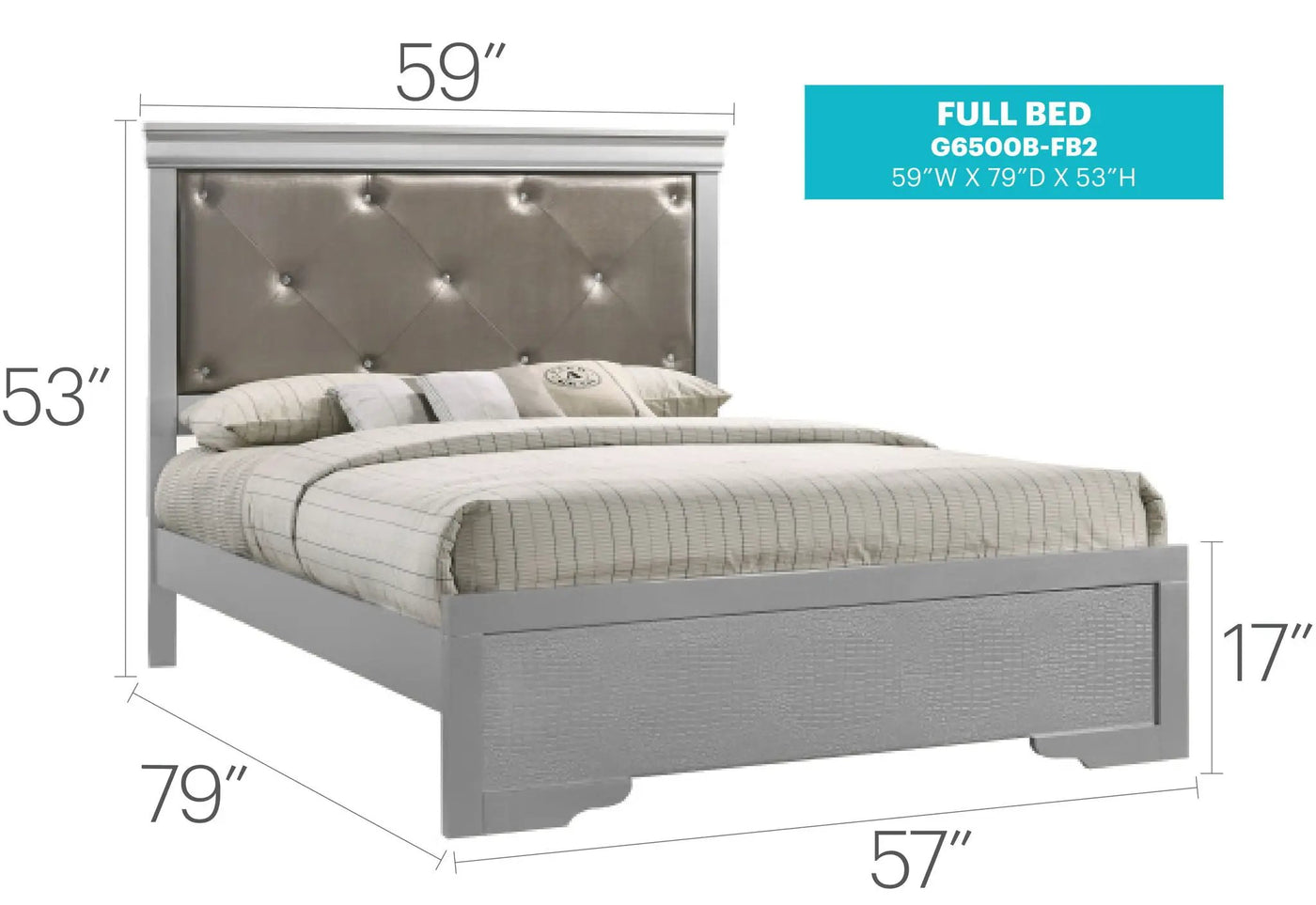 Chic Elegantly Designed Transitional Bed by HouseOfZazla