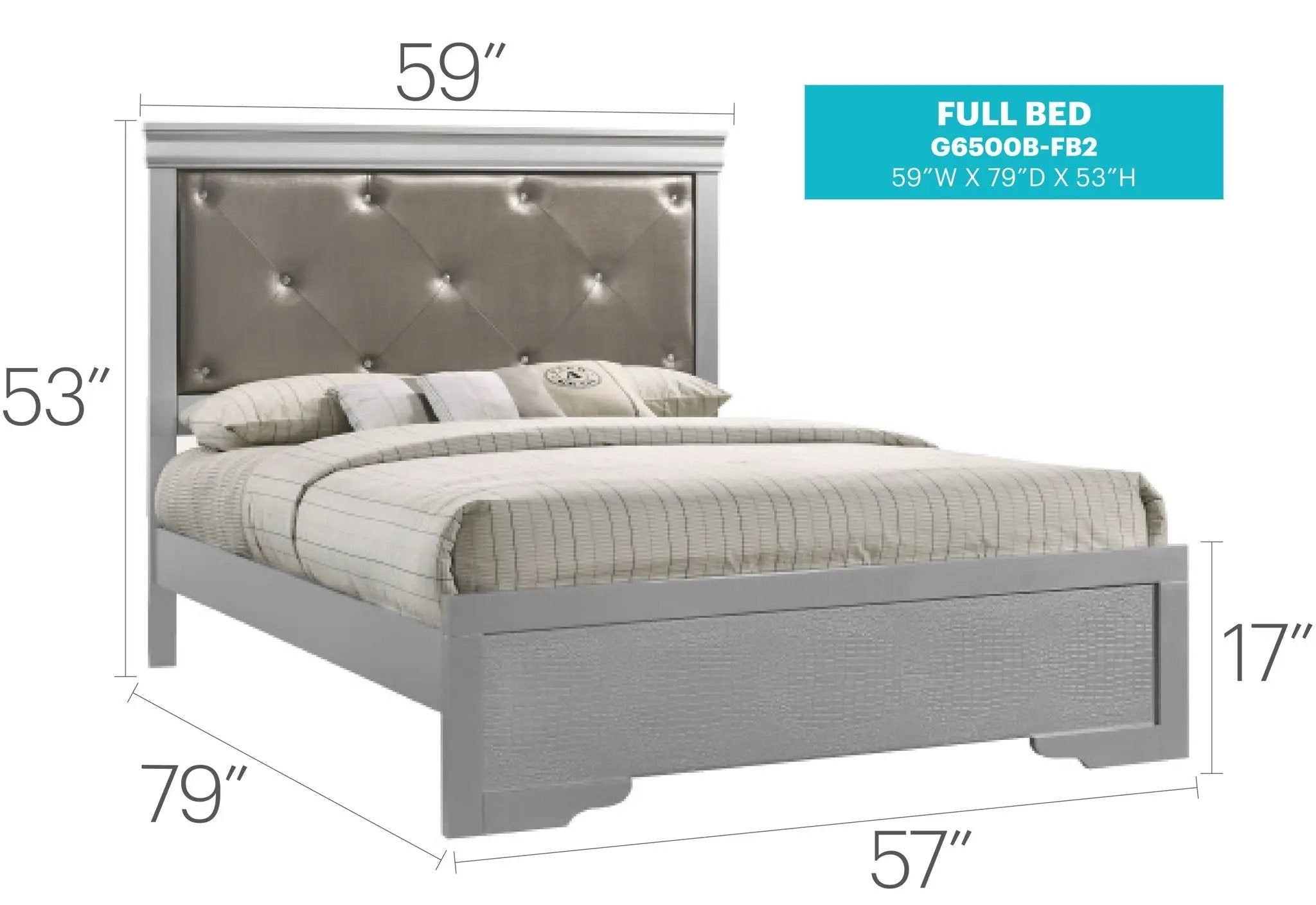 Chic Elegantly Designed Transitional Bed by Unique Piece Furniture