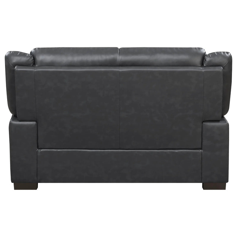 Arabella 2-piece Upholstered Padded Arm Sofa Set Grey by Unique Piece Furniture