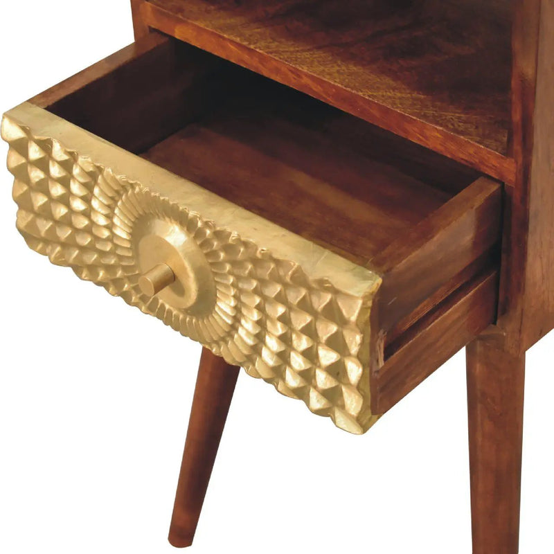 Eden - Mini Nightstand - Chestnut by Unique Piece Furniture