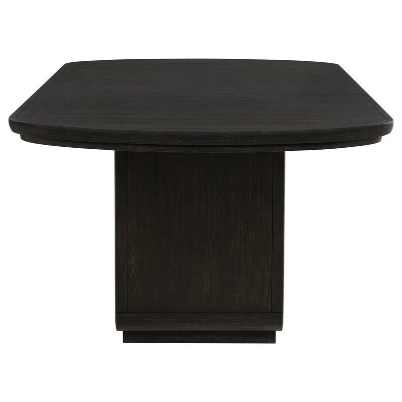 Leandro 78-inch Extension Dining Room Table Burnished Black by Unique Piece Furniture