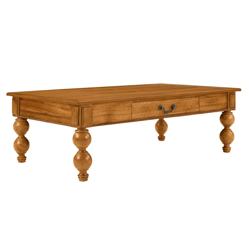 Rectangular Wooden Coffee Table with Storage Drawer by HouseOfZazla