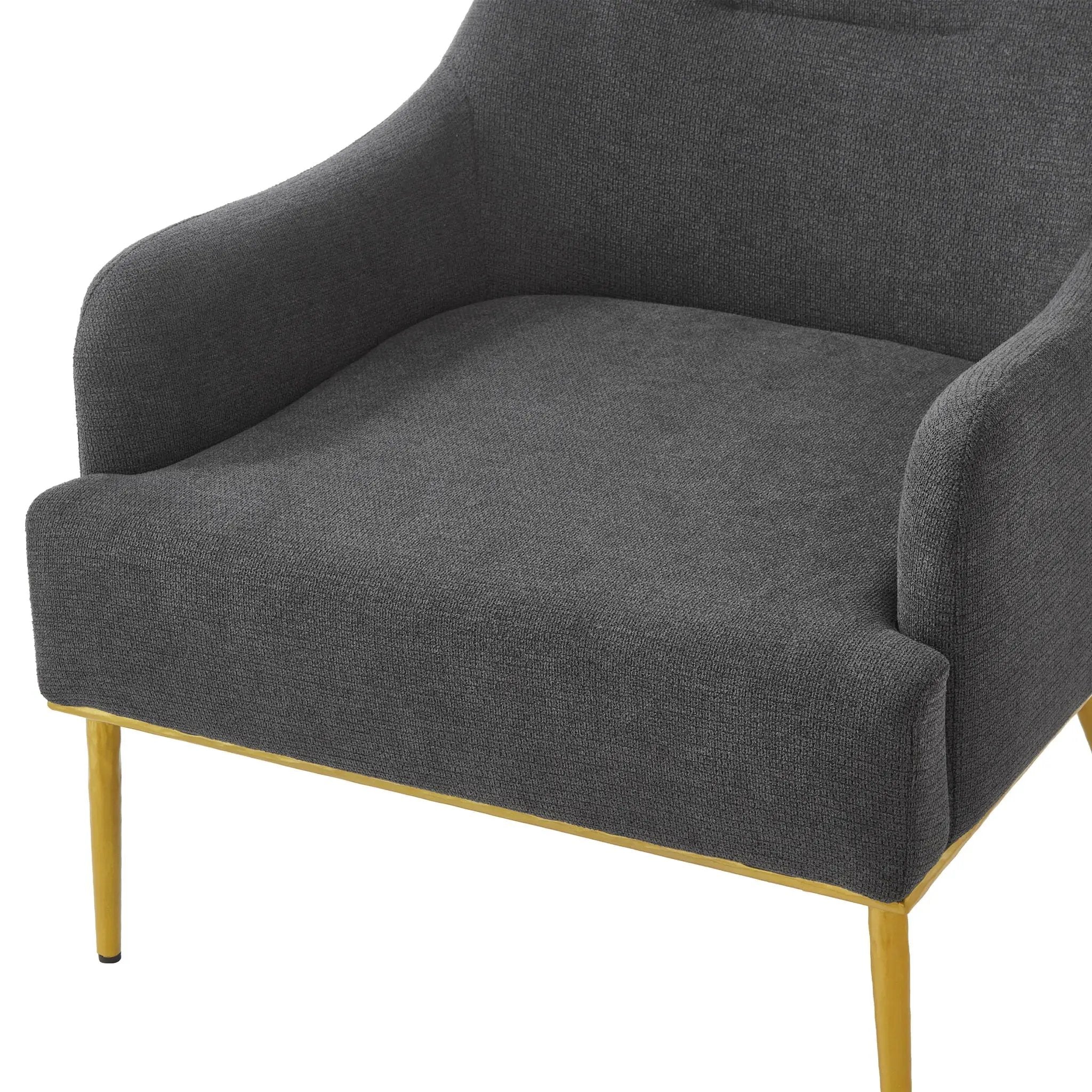 Modern Elegance Accent Chair With Curved Backrest by HouseOfZazla