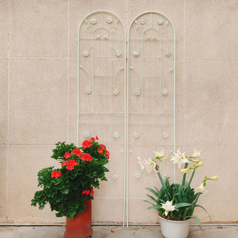 Metal Garden Trellis Rustproof Trellis For Climbing Plant Outdoor Flower Support by HouseOfZazla