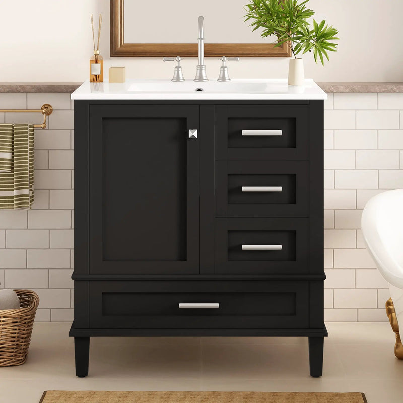 30" Bathroom Vanity with Sink Combo Set by HouseOfZazla