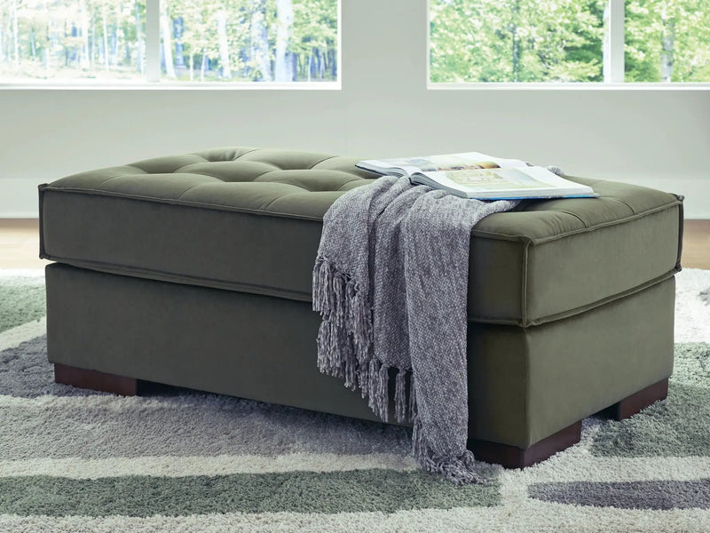 Caspian-Town - Oversized Accent Ottoman - Olive by Unique Piece Furniture