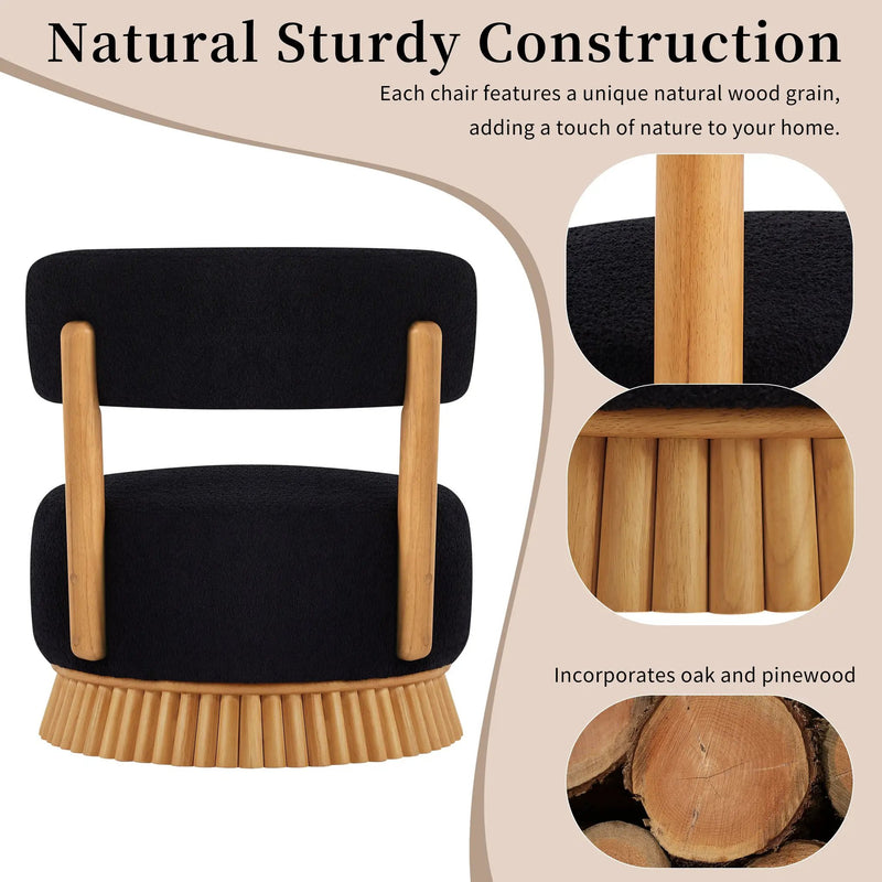 Modern 27.5" W Farmhouse Armless Chair by HouseOfZazla