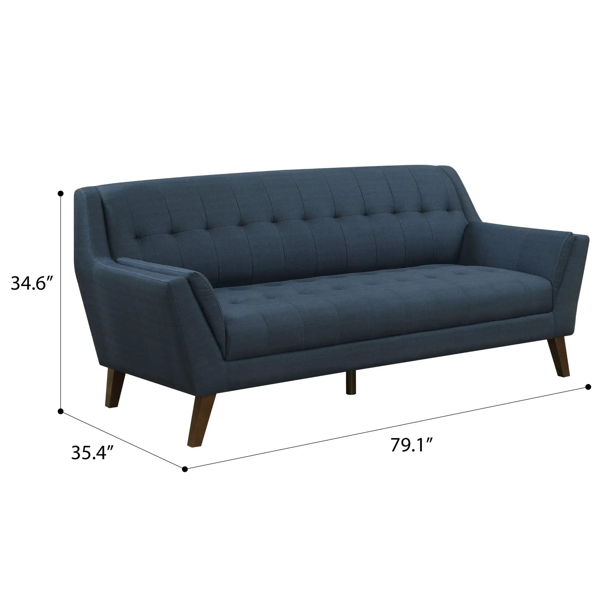 Sofa - Blue - Fabric by HouseOfZazla