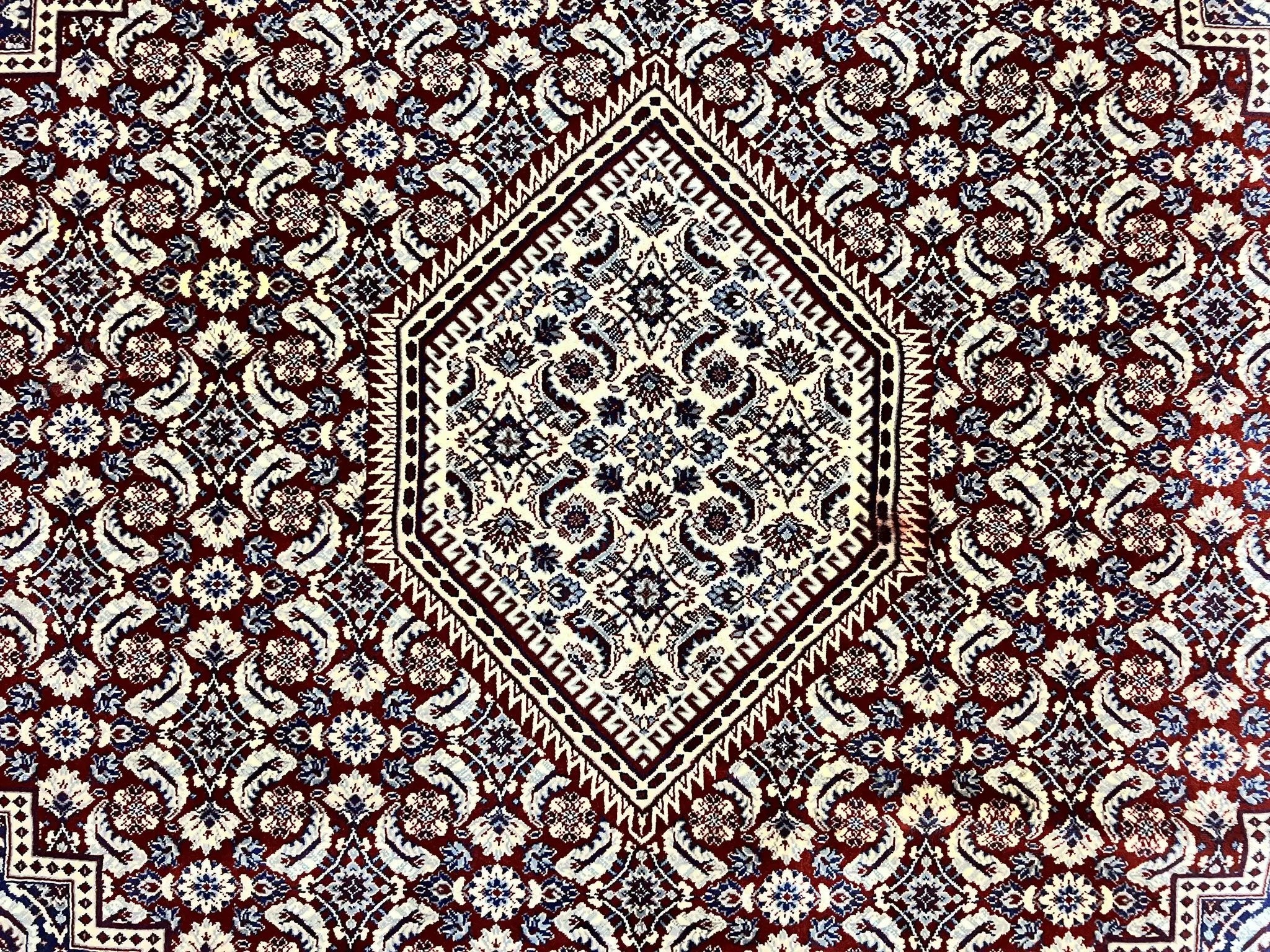 Karastan Rug 8x10, Kara Shah Red Bidjar, Belgium Power Loomed Rug, Wool Pile Karastan Rug, Vintage by Jewel Rugs