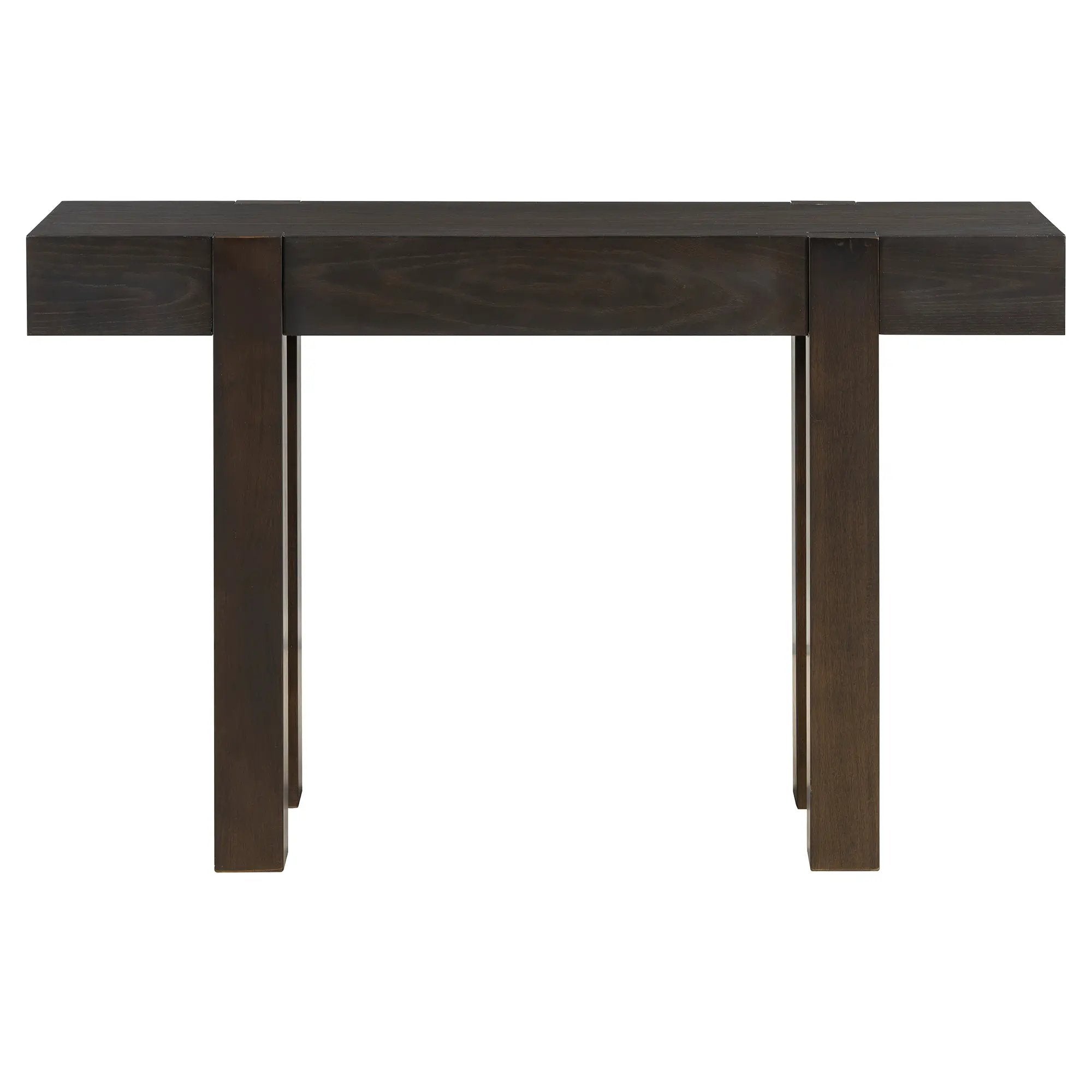 TREXM Rustic Minimalist Console Table with Hidden Drawer by HouseOfZazla