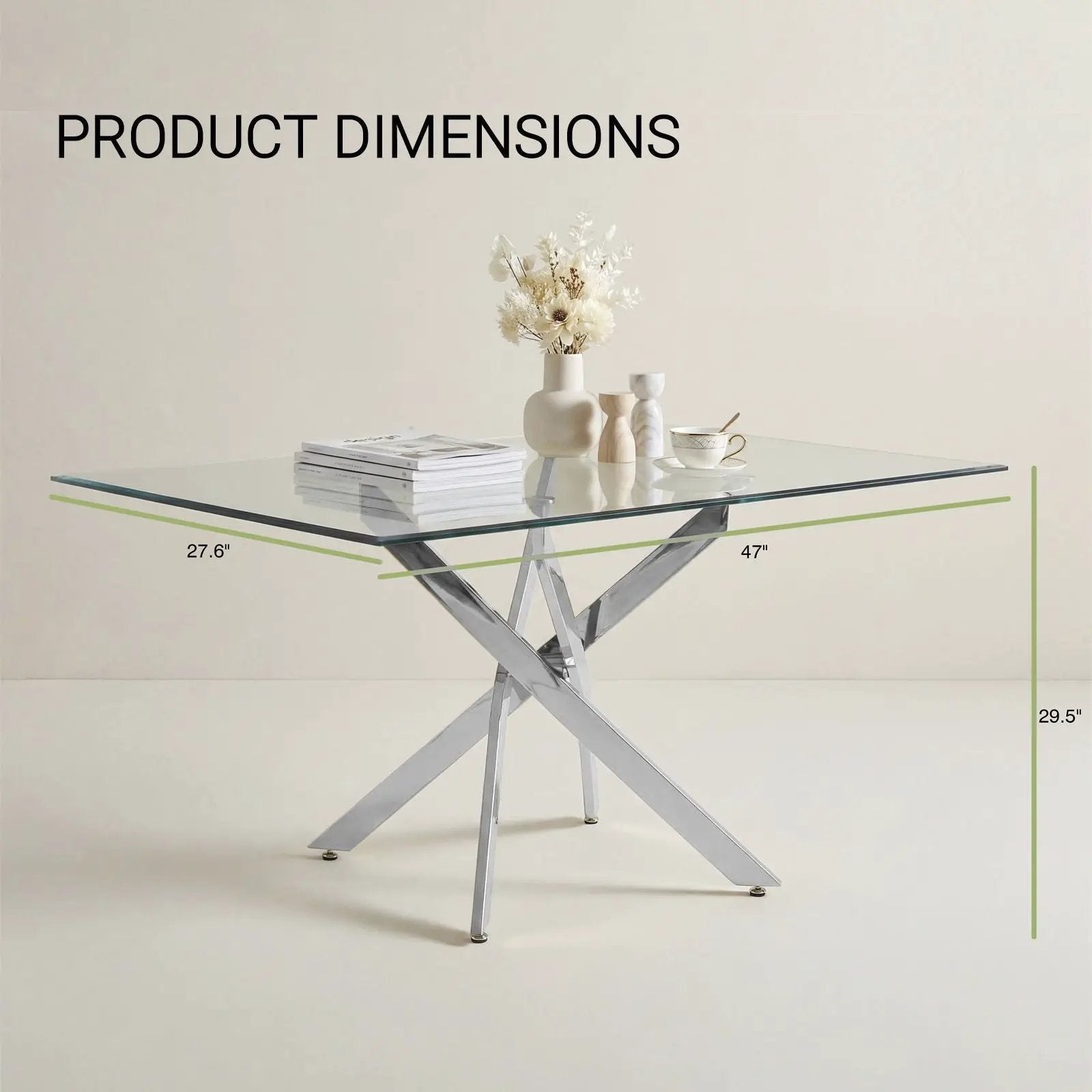 Modern Rectangular Table For Dining Room by HouseOfZazla
