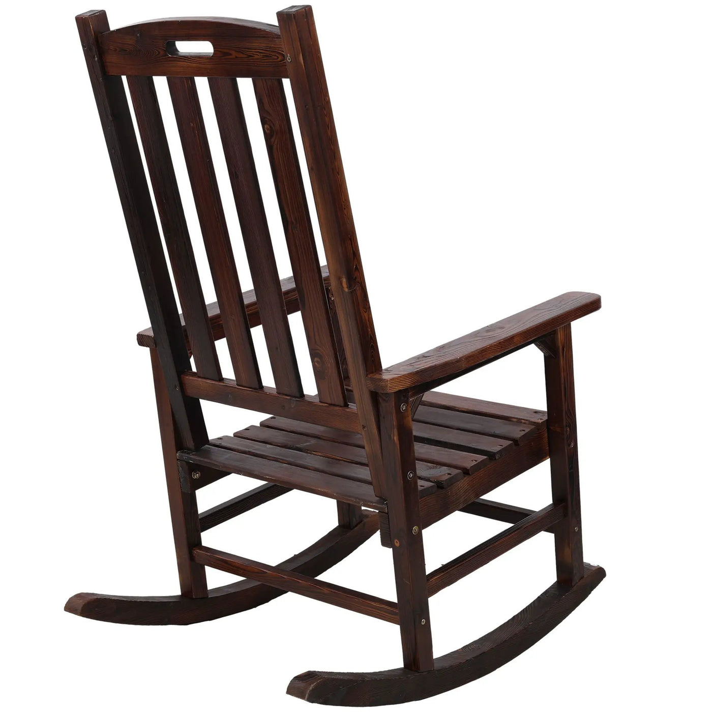 Oversized Porch Rocker Chair With Wide Seat And Tall Backrest by Unique Piece Furniture