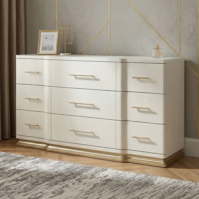 Lexington - 9 Drawer Dresser - Beige by HouseOfZazla