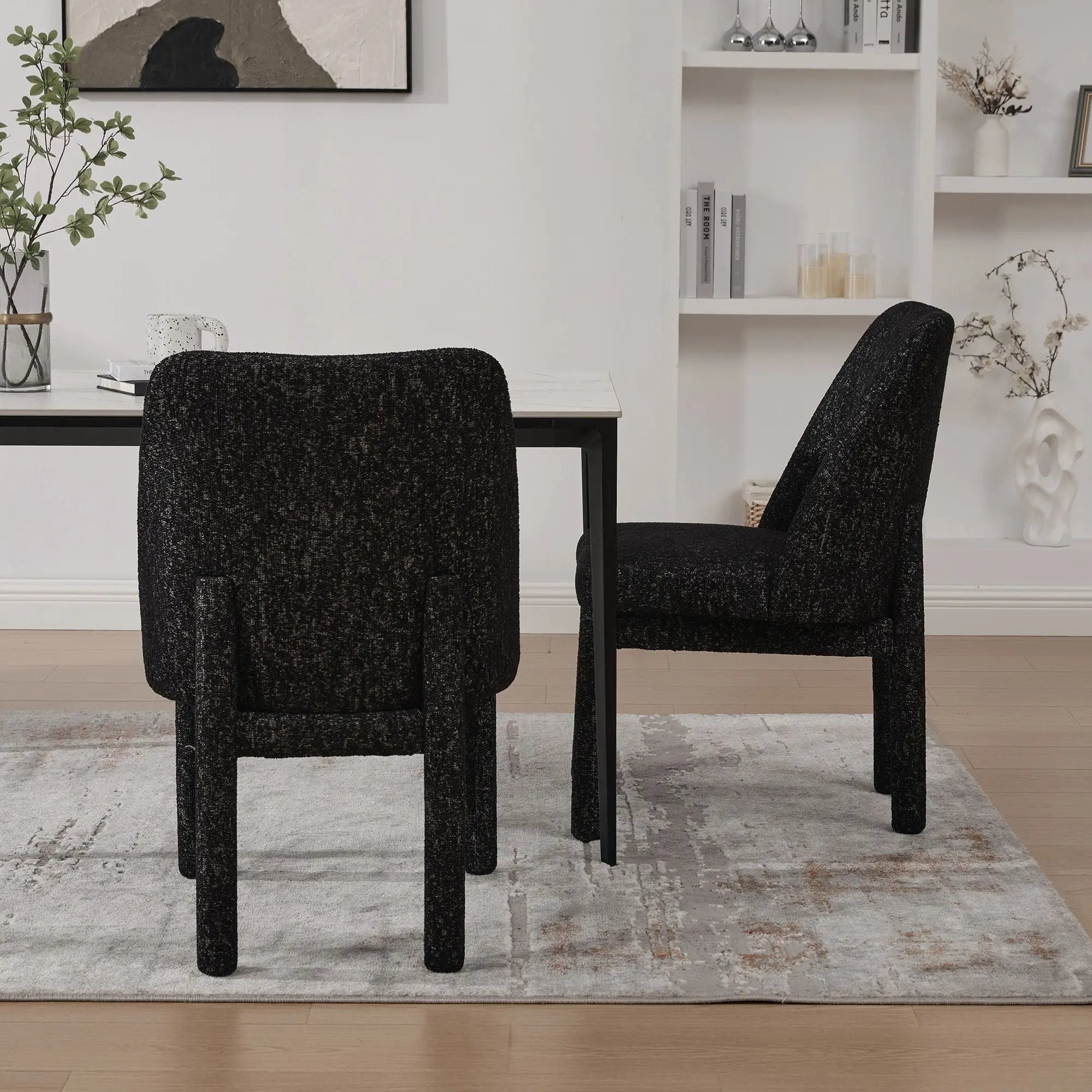 Wide Minimalist Dining Chair