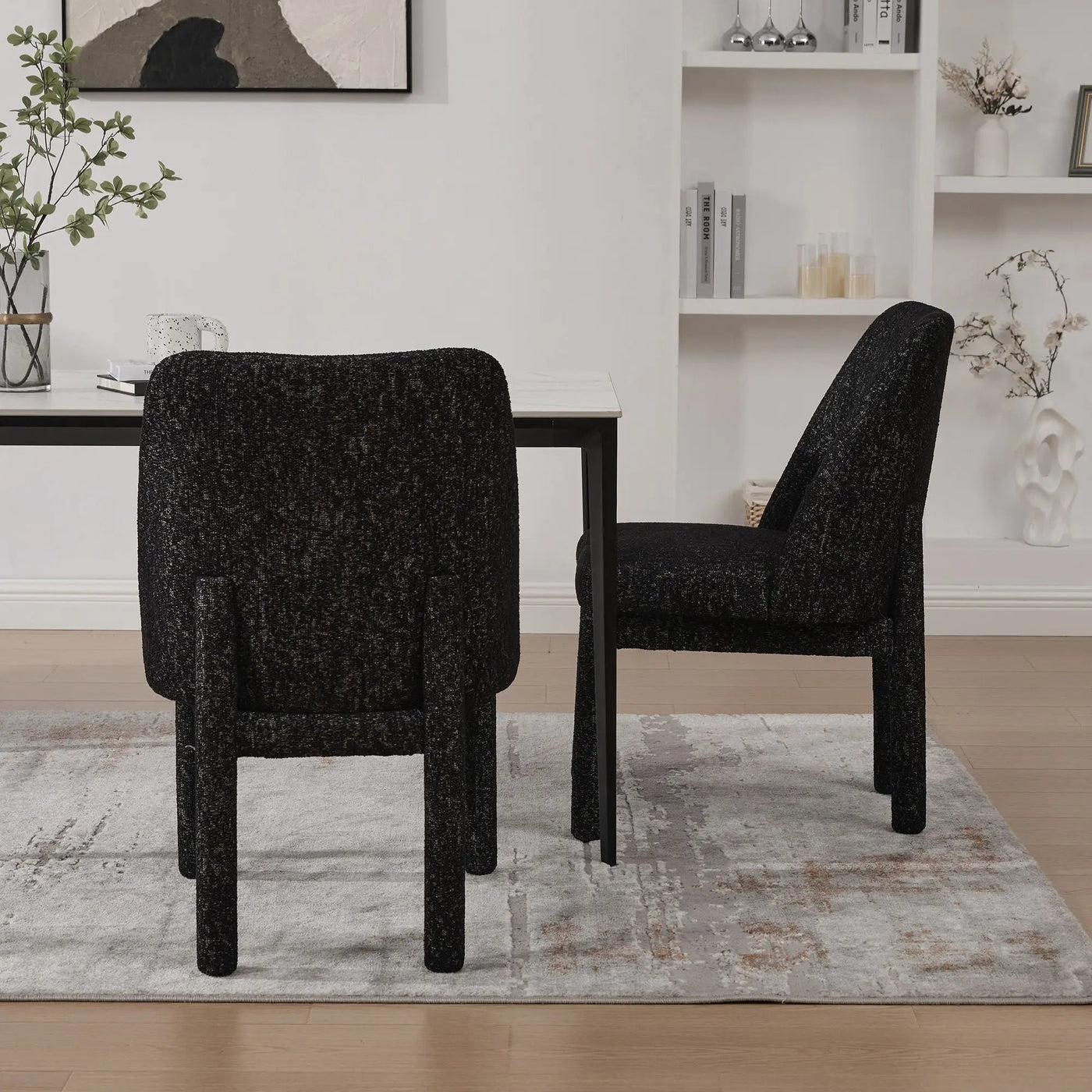 Wide Minimalist Dining Chair by Unique Piece Furniture