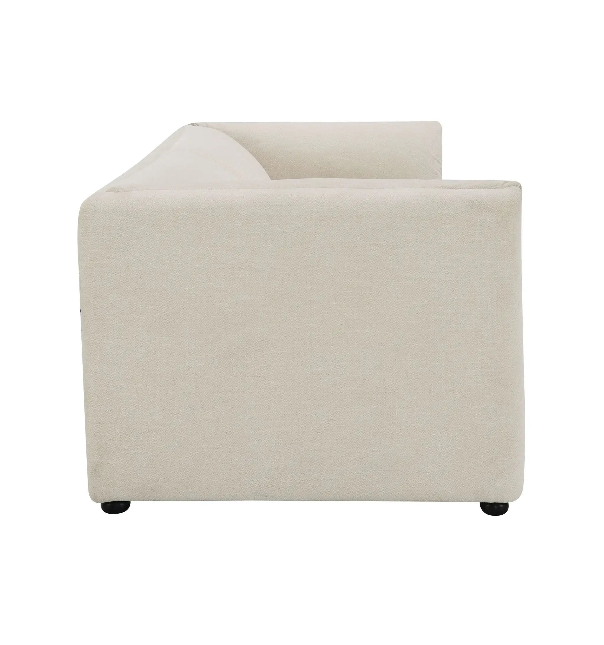 Jaeda Beige Boucle Sofa by HouseOfZazla